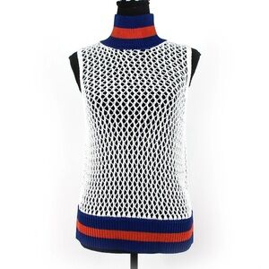 Burberry Trim Sleeveless Sweater Sz. M​​​​